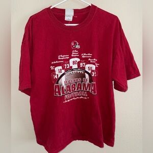 Step‎ Ahead Legends of Alabama Football Red T-shirt Roll Tide University Alabama